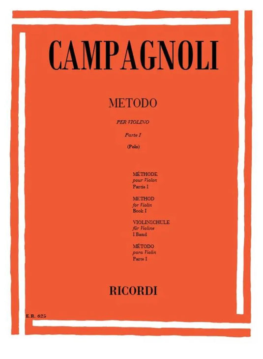 CAMPAGNOLI - Metodo Per Violino Parte 1