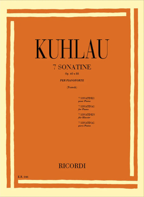 KUHLAU - 7 Sonatine Op. 60, Op. 88