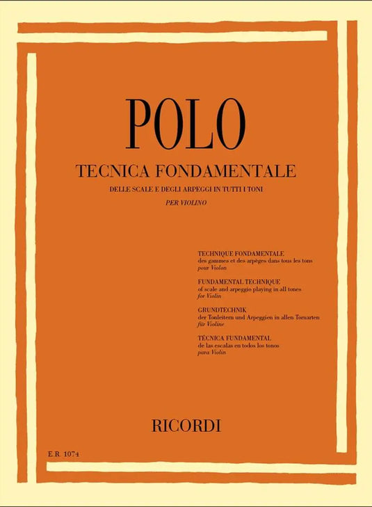 POLO - Tecnica fondamentale - Tecnica delle scale e degli arpeggi in tutti i toni