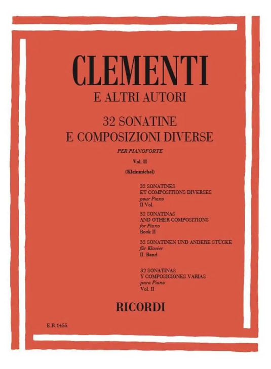 CLEMENTI - 32 Sonatine E Composizioni Diverse vol. 2