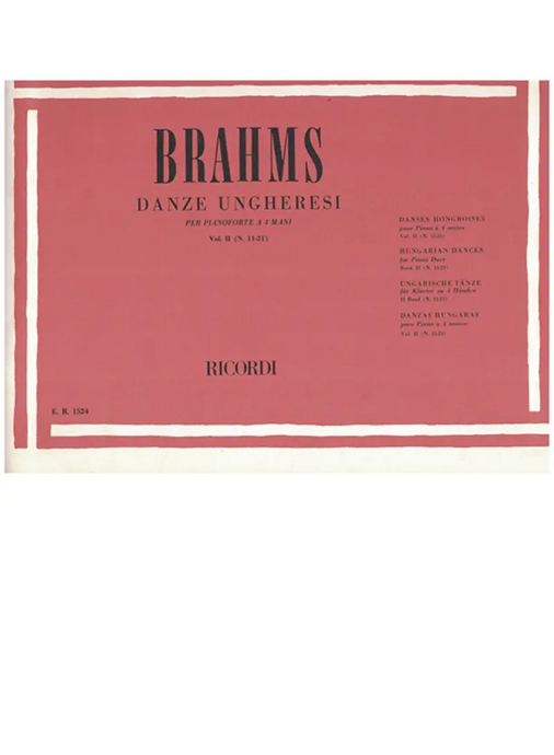 BRAHMS - Danze ungheresi vol.2 (n.11-21)