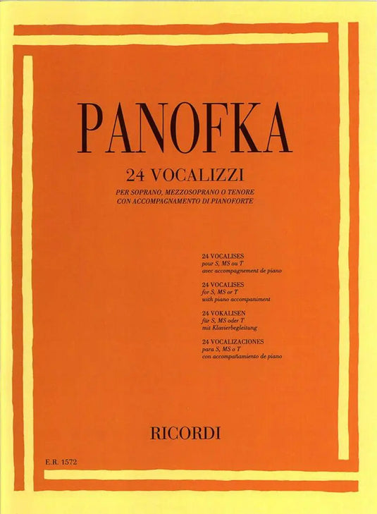 PANOFKA - 24 Vocalizzi Op. 81