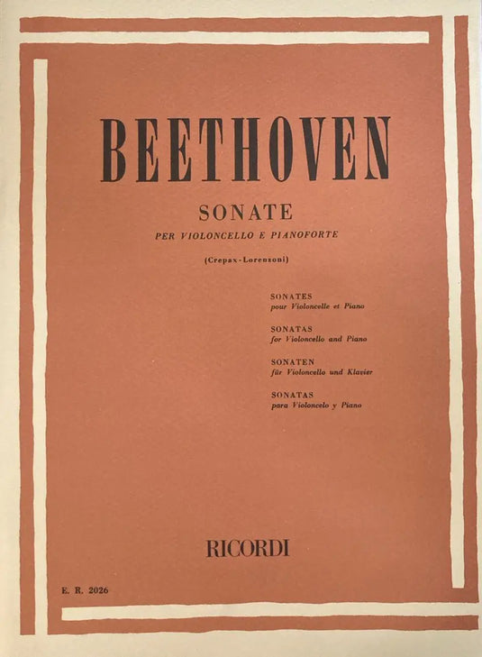 BEETHOVEN - Sonate  Violoncello e Pianoforte