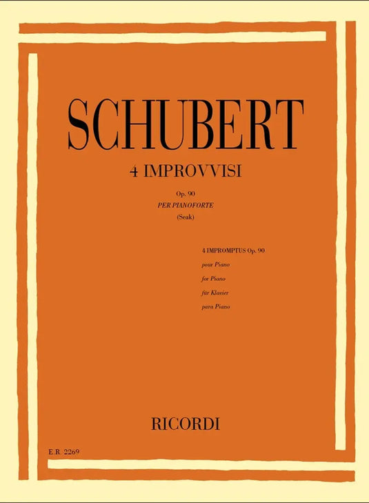 SCHUBERT - 4 Improvvisi Op. 90 D. 899