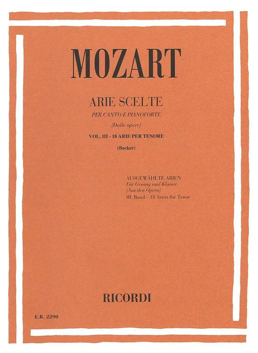 MOZART - Arie Scelte Vol. III - Tenore