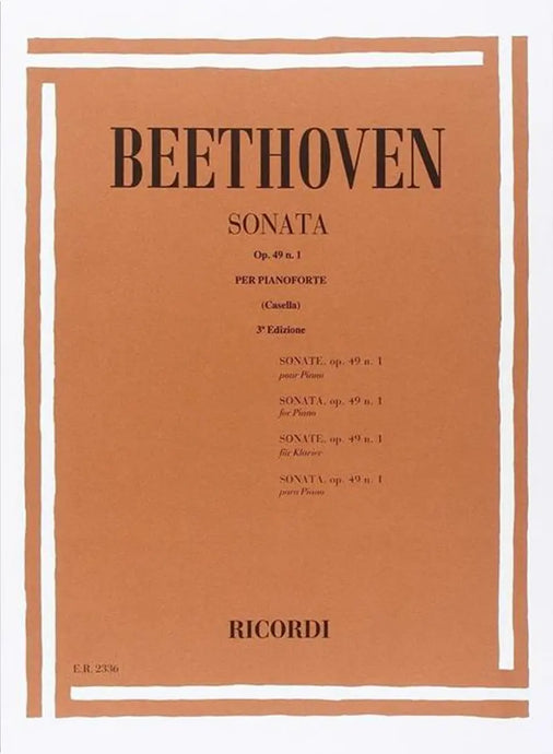 BEETHOVEN - Sonata N. 19 In Sol Min. Op. 49 N. 1