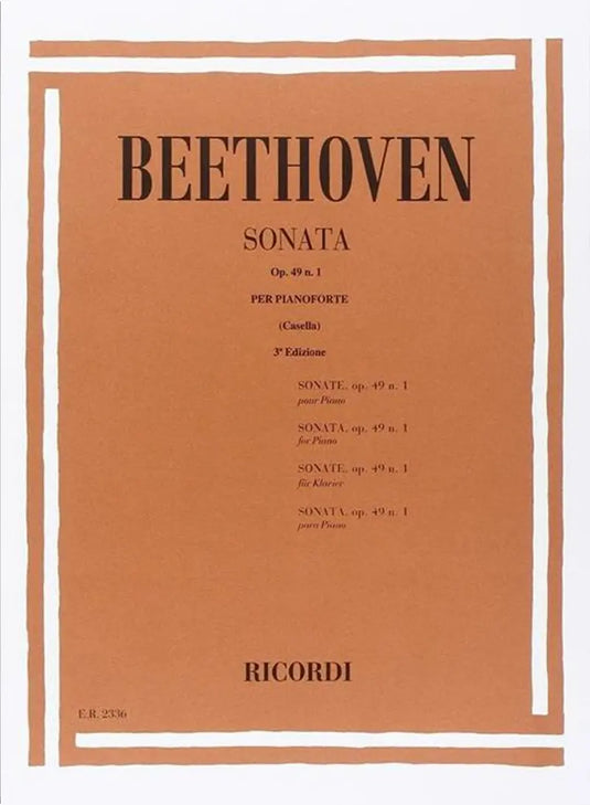 BEETHOVEN - Sonata N. 19 In Sol Min. Op. 49 N. 1