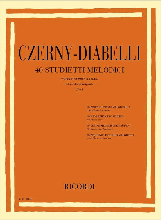 CZERNY-DIABELLI - 40 Studietti Melodici