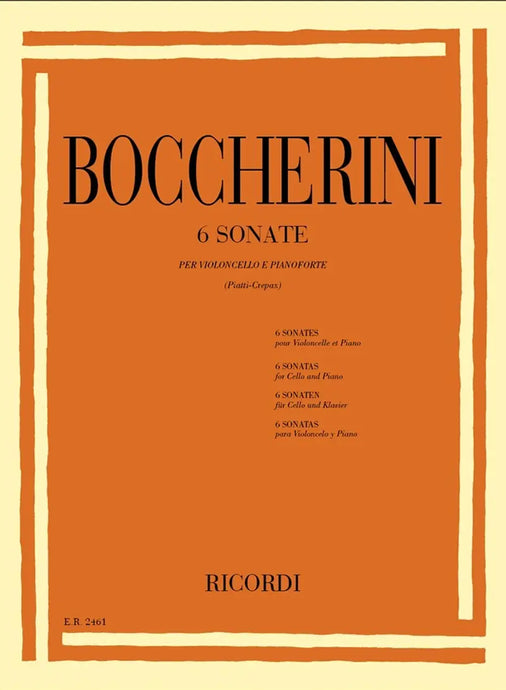 BOCCHERINI - 6 Sonate