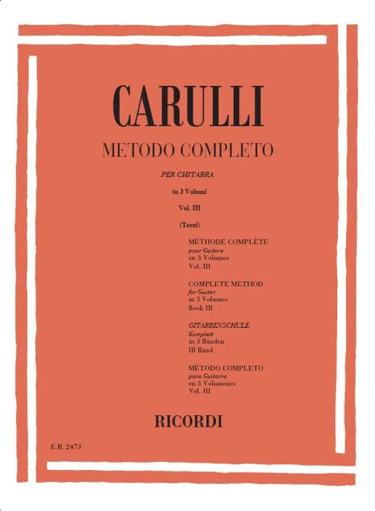 CARULLI - Metodo Completo in 3 volumi - Vol.3