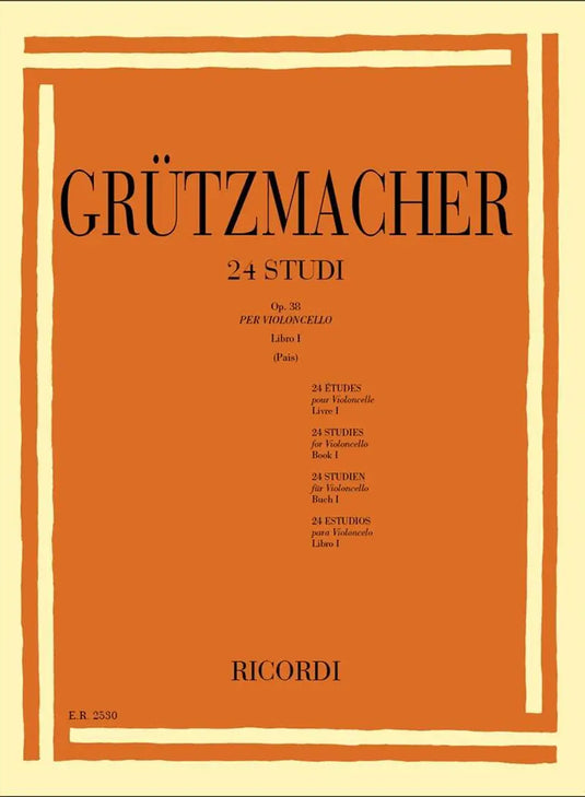 GRÜTZMACHER - 24 Studi op.38 Libro 1