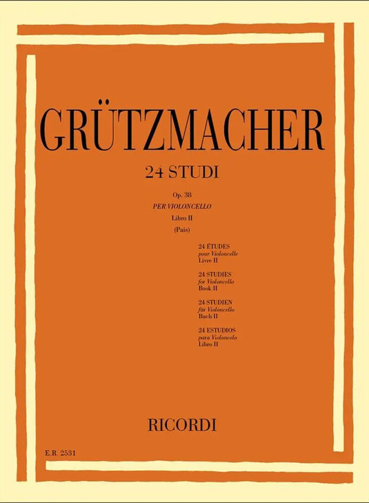 GRÜTZMACHER - 24 Studi op.38 Libro 2