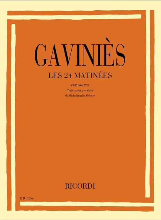 GAVINIES - 24 Matinees Per Viola