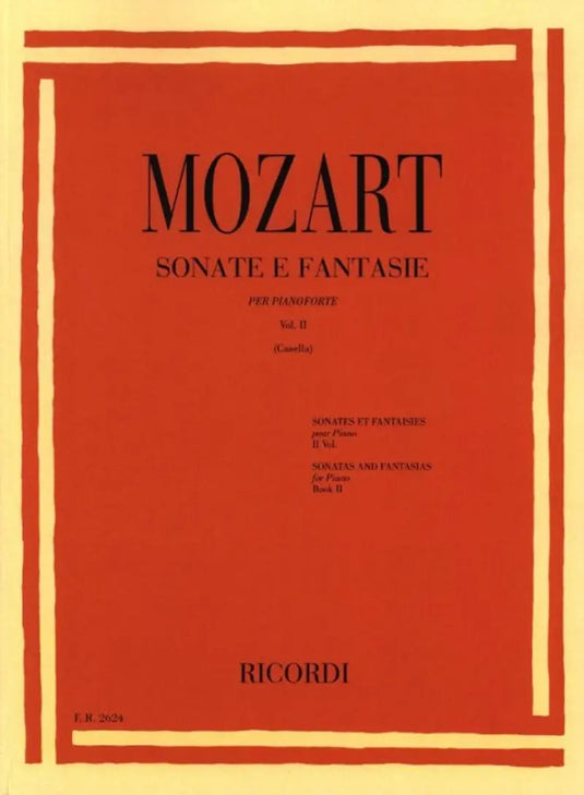MOZART - Sonate E Fantasie Volume II
