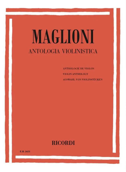 MAGLIONI - Antologia Violinistica