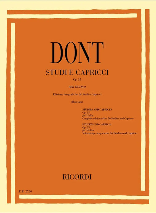 DONT - Studi E Capricci Op. 35