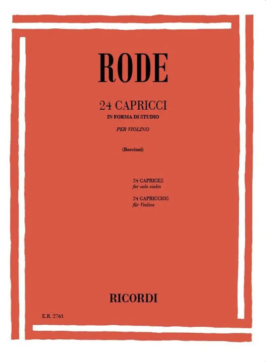 RODE - 24 Capricci In Forma Di Studio