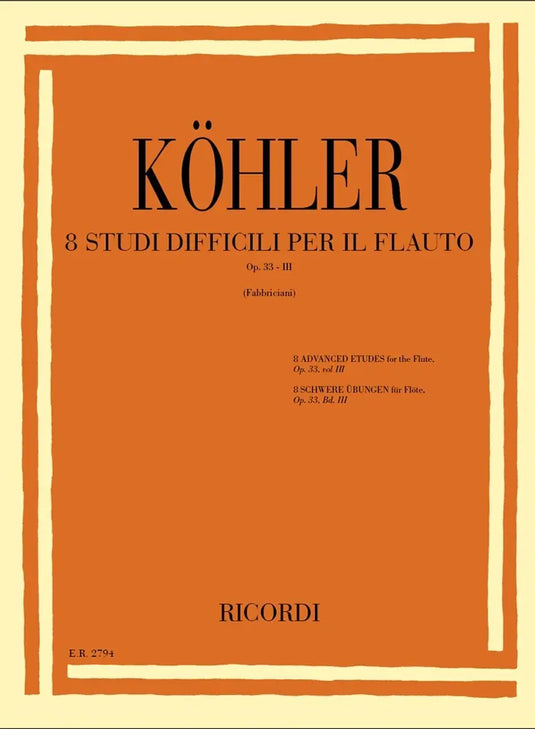 KOHLER - Studi Op. 33