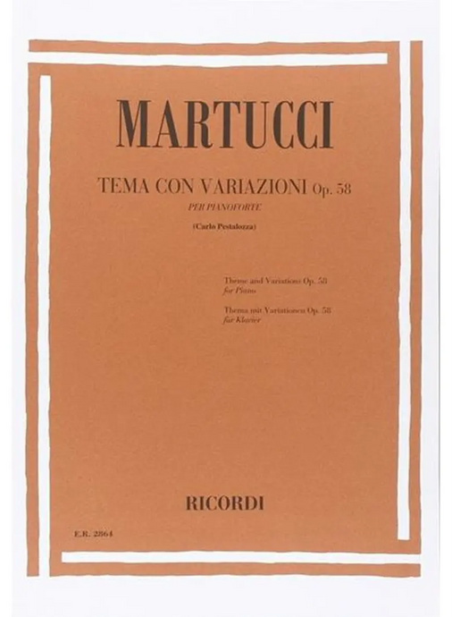 MARTUCCI - Tema Con Variazioni, op. 58