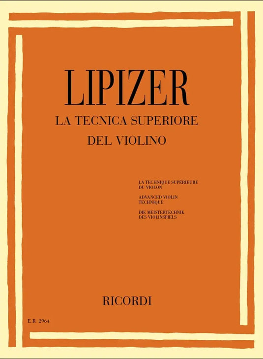 LIPIZER - La Tecnica Superiore Del Violino