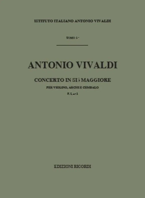 VIVALDI - Concerto in Si b Maggiore F. I n. 1 RV 367