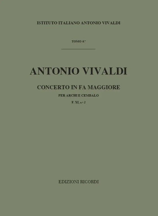 VIVALDI - Concerto in Fa Maggiore F. XI n. 2 RV 142