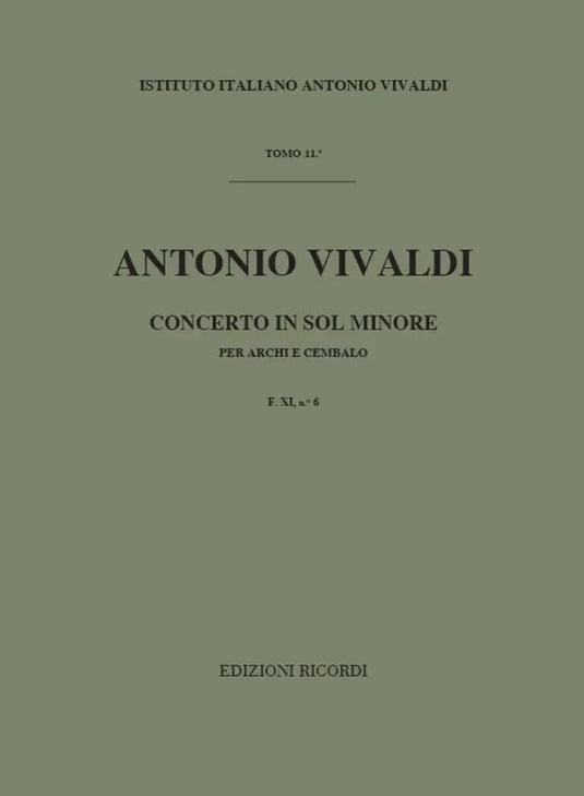 VIVALDI - Concerto in Sol Minore F. XI n. 6 RV 155