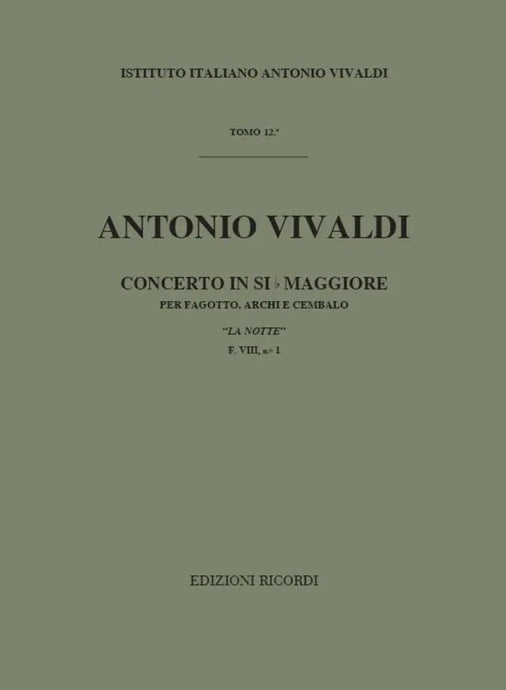 VIVALDI - Concerto in Si b Maggiore F. VIII n. 1 