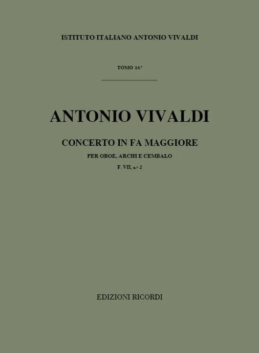 VIVALDI - Concerto in Fa Maggiore F. VII n. 2 RV 455