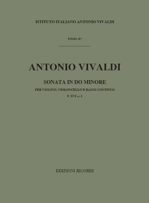 VIVALDI - Sonata in Do Minore F. XVI n. 1 RV 83