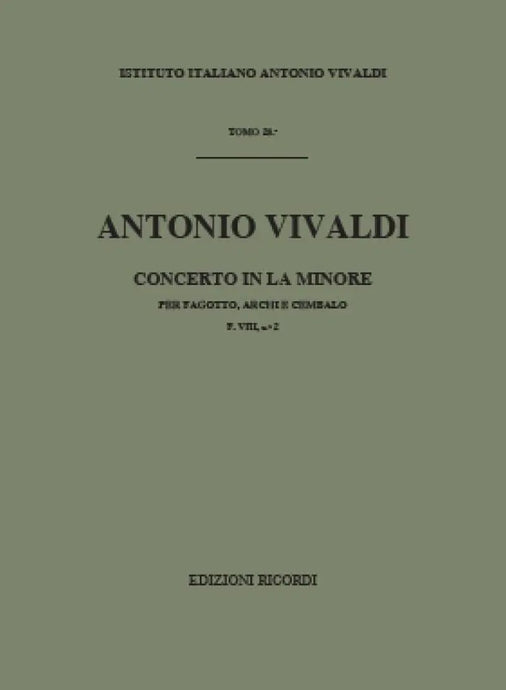 VIVALDI - Concerto in La Minore F. VIII n. 2 RV 498