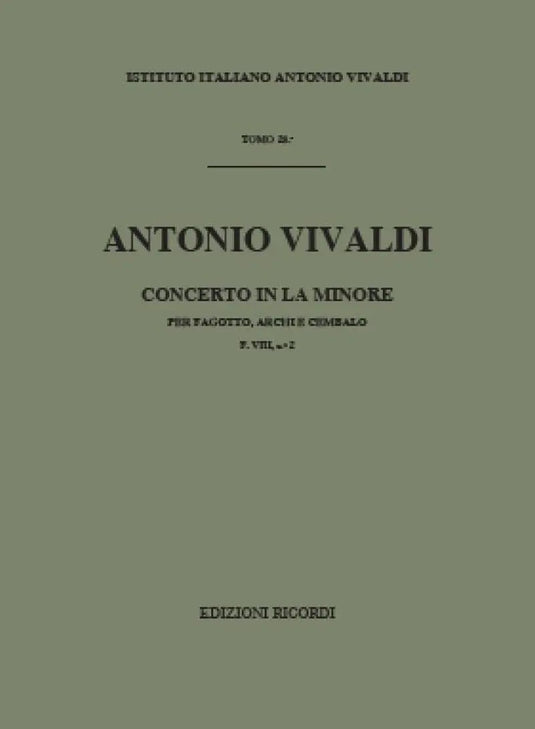 VIVALDI - Concerto in La Minore F. VIII n. 2 RV 498