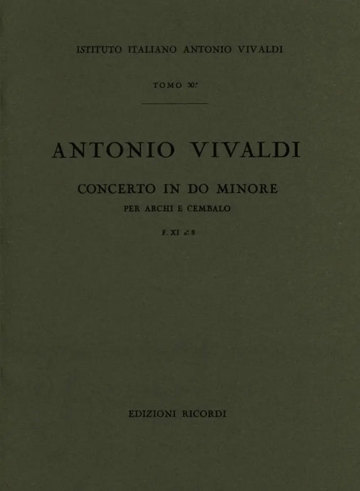 VIVALDI - Concerto in Do Minore F. XI n. 8 RV 120