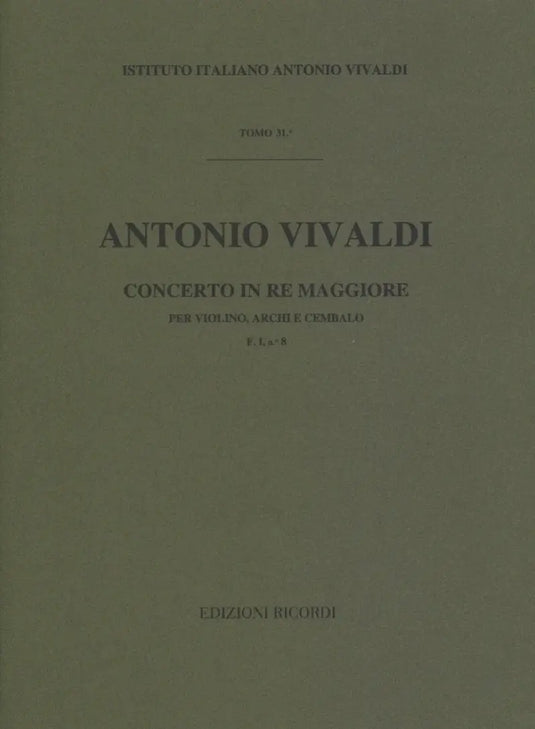 VIVALDI - Concerto in Re Maggiore F. I n. 8 RV 231