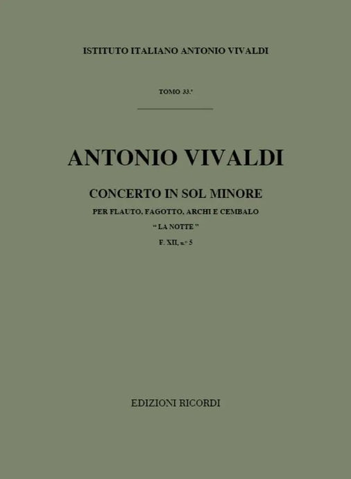 VIVALDI - Concerto in Sol Minore F. XII n. 5 