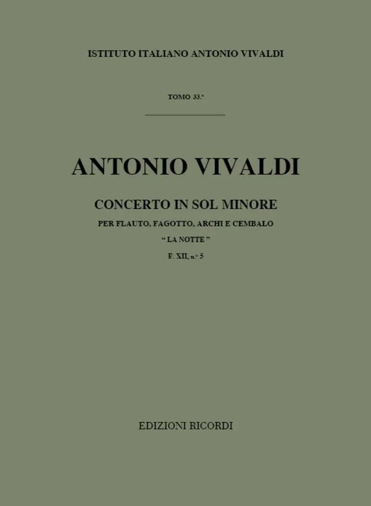 VIVALDI - Concerto in Sol Minore F. XII n. 5 