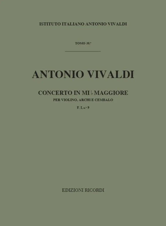 VIVALDI - Concerto in Mi b Maggiore F. I n. 9 RV 254