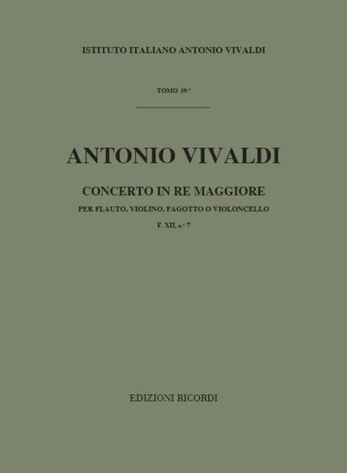 VIVALDI - Concerto in Re Maggiore F. XII n. 7 RV 92