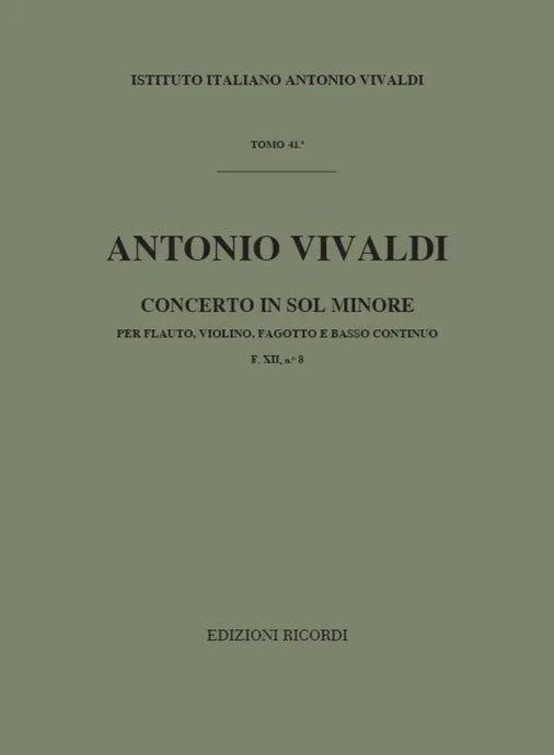 VIVALDI - Concerto in Sol Minore F. XII n. 8 RV 106