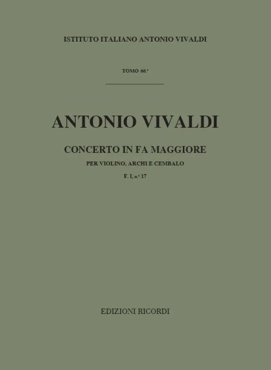 VIVALDI - Concerto in Fa Maggiore F. I n. 17 RV 288