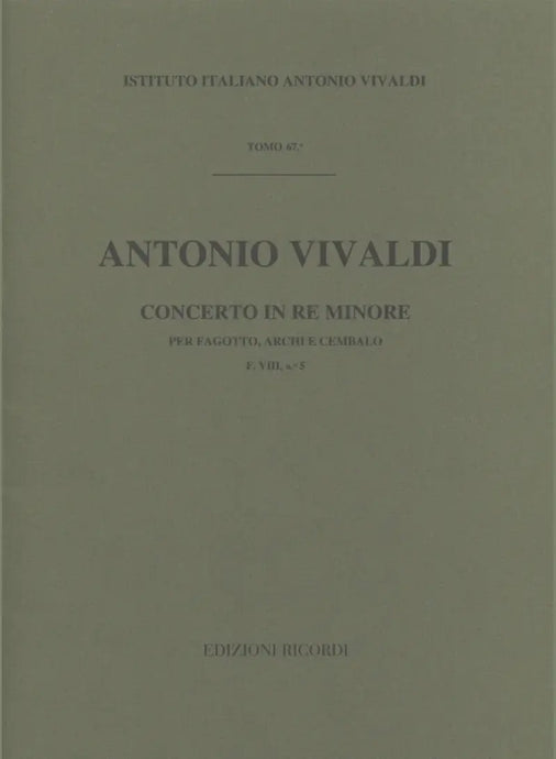 VIVALDI - Concerto in Re Minore F. VIII n. 5 RV 481