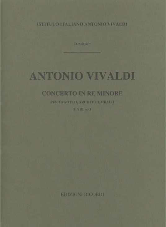 VIVALDI - Concerto in Re Minore F. VIII n. 5 RV 481