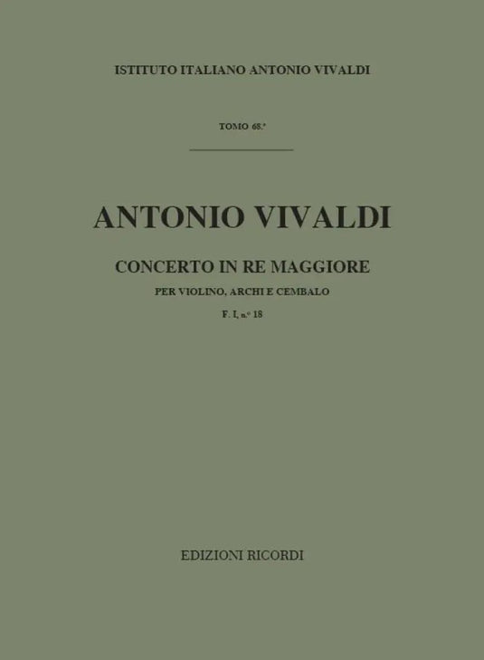 VIVALDI - Concerto in Re Maggiore F. I n. 18 RV 232