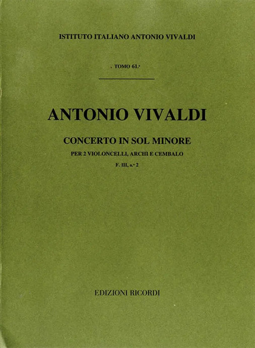 VIVALDI - Concerto in Mi Minore F. VIII n. 6 RV 484