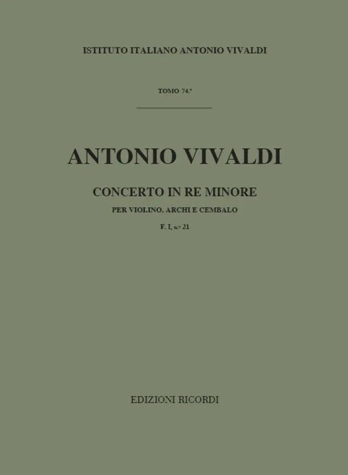 VIVALDI - Concerto in Re Minore F. I n. 21 RV 248