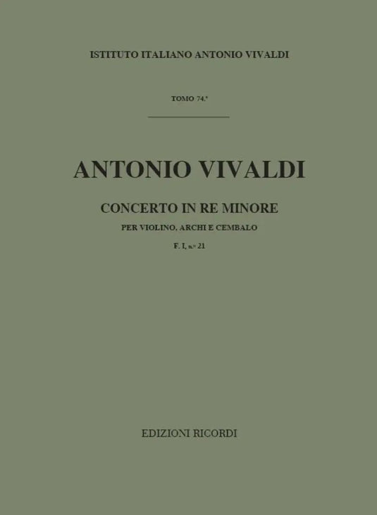 VIVALDI - Concerto in Re Minore F. I n. 21 RV 248