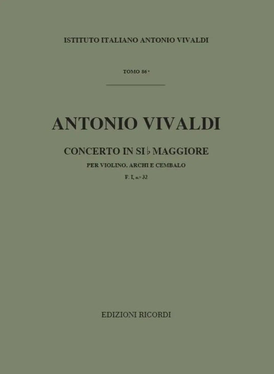 VIVALDI - Concerto in SIb Maggiore  F. I n. 32 RV 375