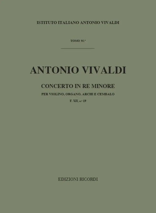 VIVALDI - Concerto in RE Minore  F.XII n. 19 RV 541