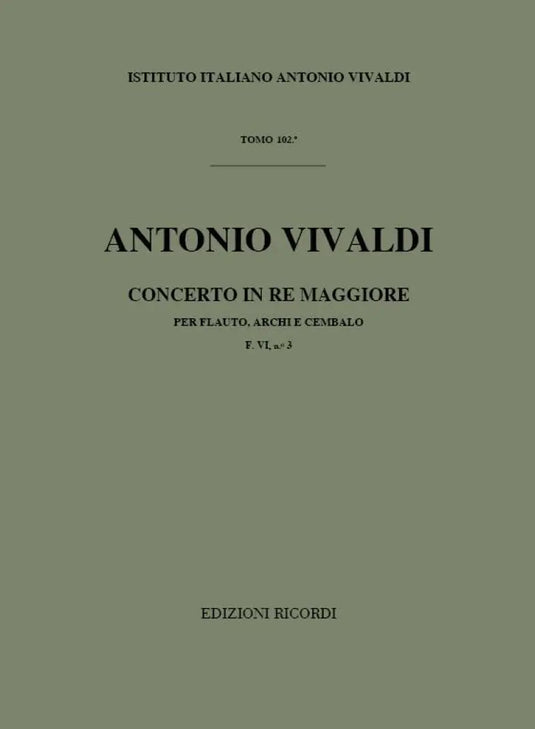 VIVALDI - Concerto in Re Maggiore F. VI n. 3 RV 427