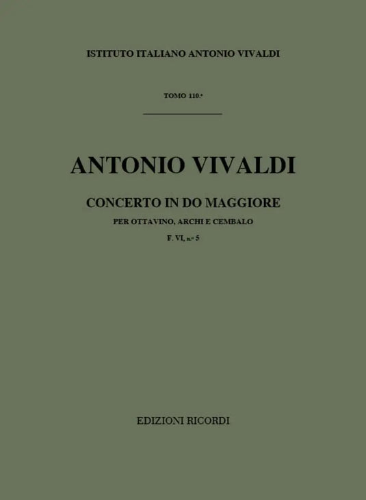 VIVALDI - Concerto in Do Maggiore F. VI n. 5 RV 444